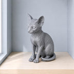 Sphynx Katze – sitzende Ganzkörper-Katzenskulptur | Made in Germany FehnFactory