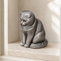 Scottish Fold Katze – sitzende Ganzkörperfigur mit Faltohren | Made in Germany FehnFactory