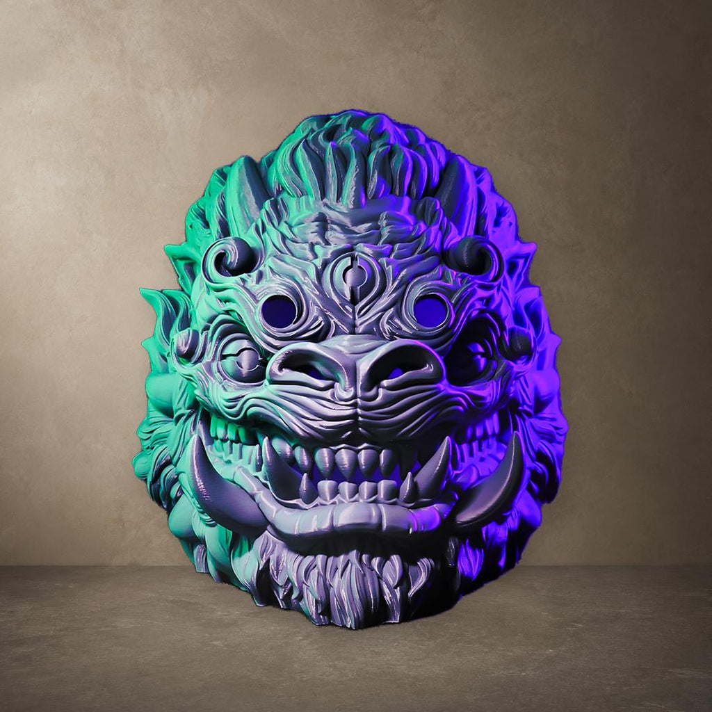 Taowu Maske – handbemalte tragbare Fantasy- & Cosplay-Maske | Pipe Cox Design | Made in Germany FehnFactory