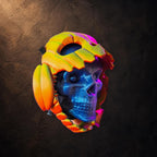 Pumpkin Skull – bewegliche Kürbis-Skulptur mit verstecktem Schädel | Pipe Cox | Made in Germany FehnFactory