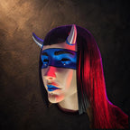 Veil Maske – handbemalte tragbare Dämonenmaske | einteilig oder montiert | Pipe Cox | Made in Germany FehnFactory