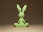 Meditierender Hase – ruhige Yoga-Hasenfigur | moderne Tierdeko | Made in Germany FehnFactory
