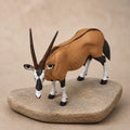 Wüstenspeer – Gemsbock-Oryx-Skulptur | Safari- & Wildtier-Deko | Made in Germany FehnFactory