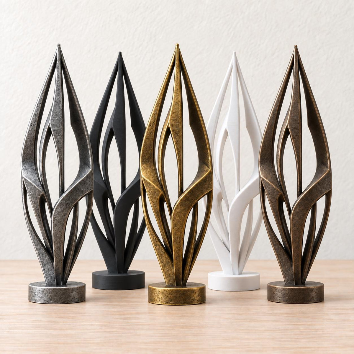 Shift – abstrakte Design-Skulptur | geometrische Wohnraum-Deko | Made in Germany FehnFactory