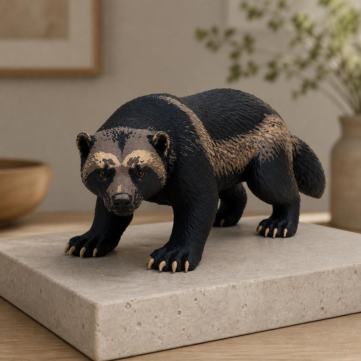 Ironclaw Wolverine – Vielfraß-Skulptur | Tierfigur | Made in Germany FehnFactory