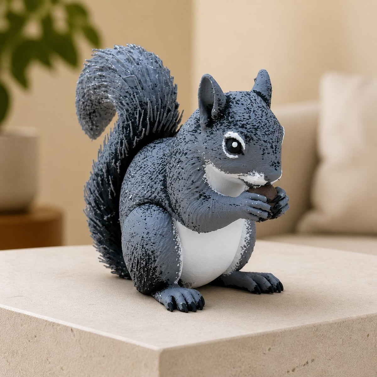 Nutty Buddy – Grauhörnchen mit Nuss | Waldtier-Figur | Made in Germany FehnFactory