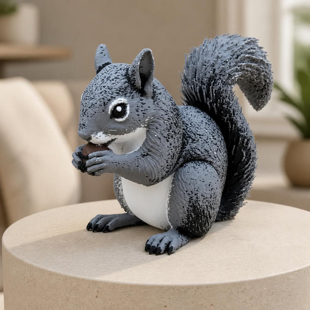 Nutty Buddy – Grauhörnchen mit Nuss | Waldtier-Figur | Made in Germany FehnFactory