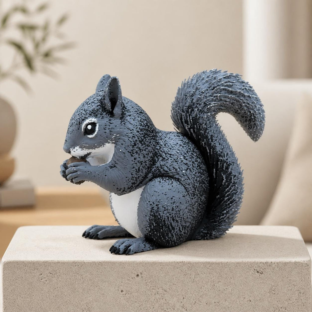 Nutty Buddy – Grauhörnchen mit Nuss | Waldtier-Figur | Made in Germany FehnFactory