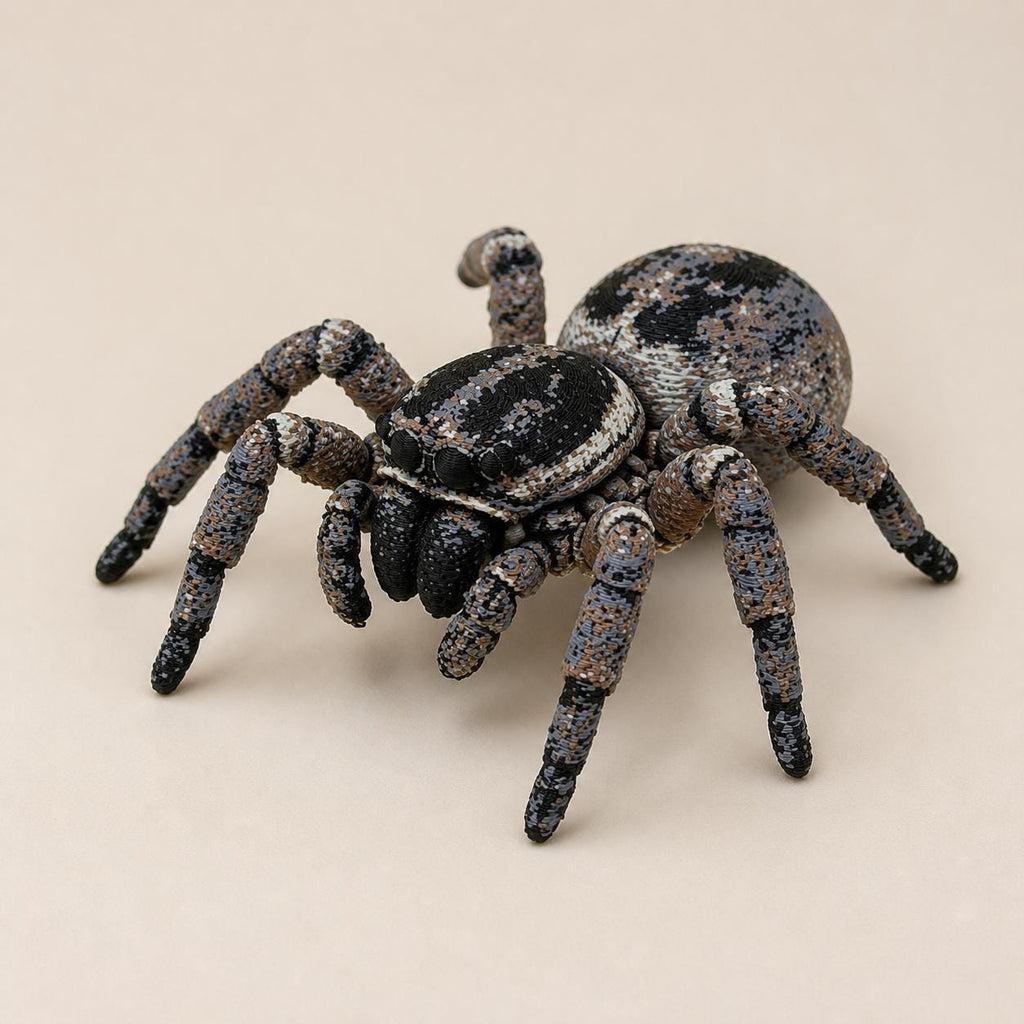 Siebenbeinige Springspinne – Asymmetrische Spinnenfigur | Made in Germany FehnFactory