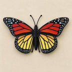 Majestätischer Monarchfalter – Schmetterling Skulptur | Made in Germany FehnFactory