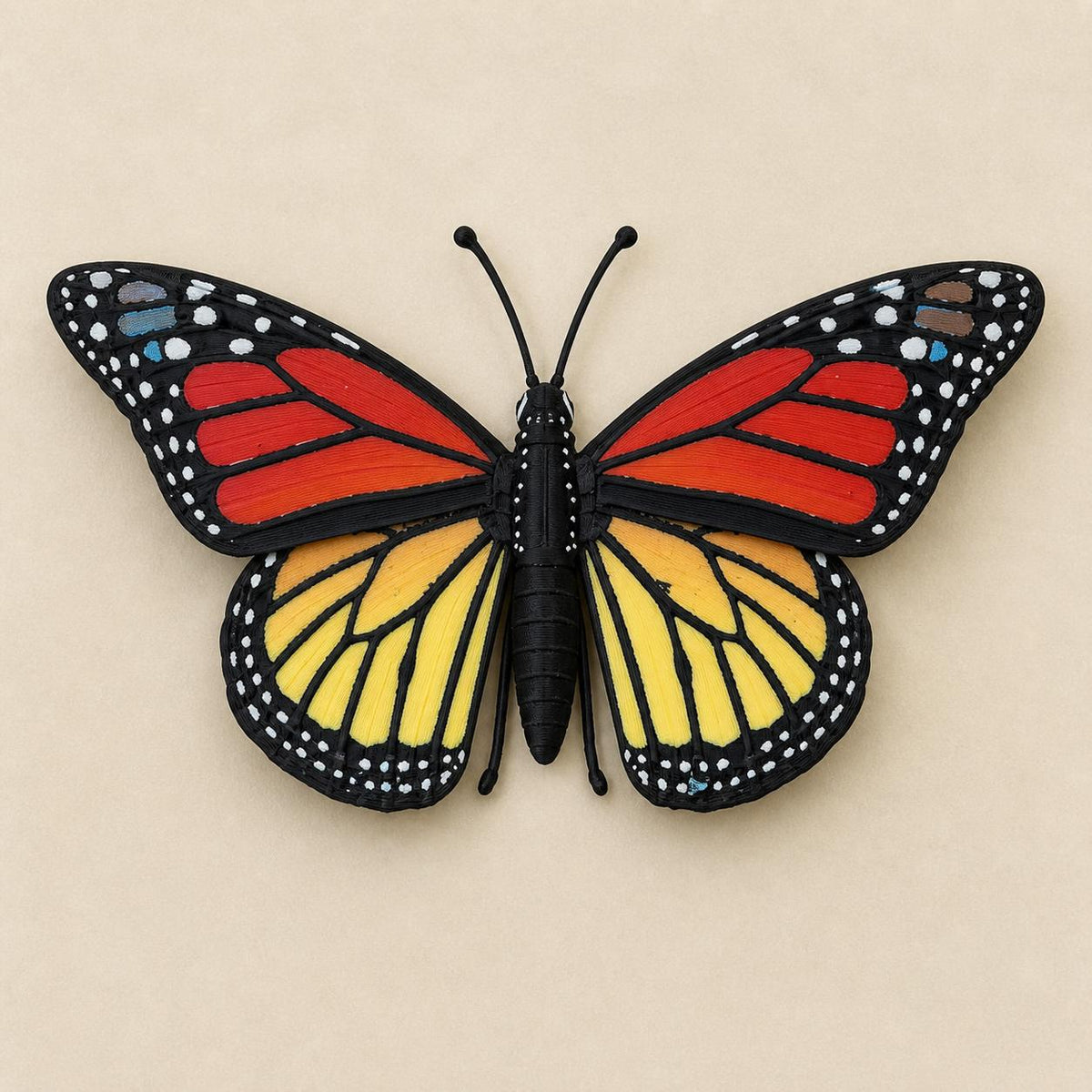 Majestätischer Monarchfalter – Schmetterling Skulptur | Made in Germany FehnFactory