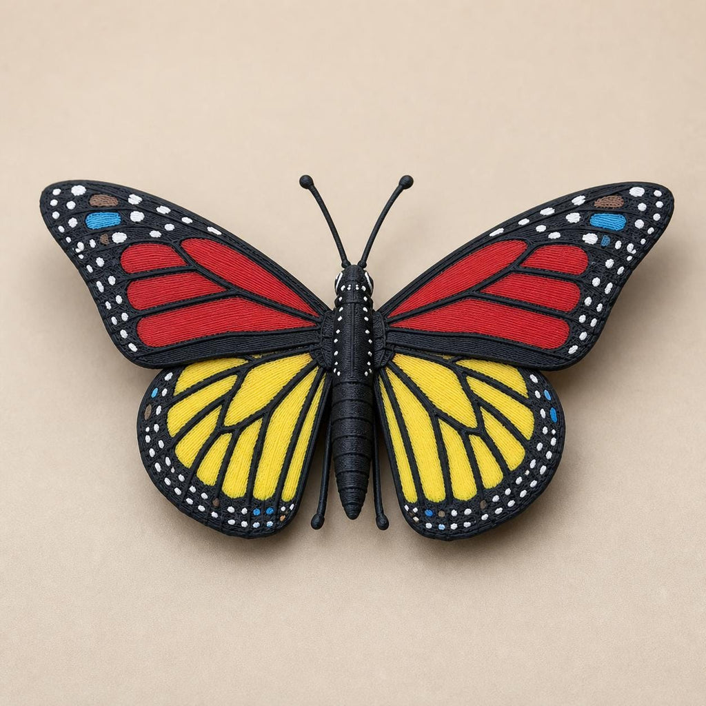 Majestätischer Monarchfalter – Schmetterling Skulptur | Made in Germany FehnFactory