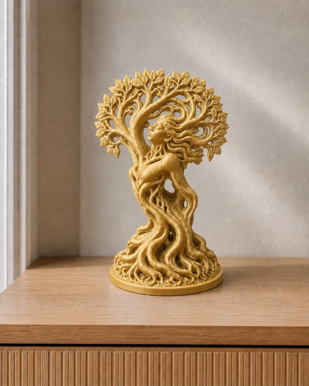 Lebensbaum-Göttin – Natur-Skulptur | handbemalt | Made in Germany FehnFactory