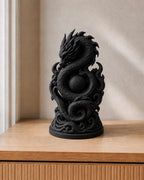 Ewiger Energiedrache – Drachen-Skulptur | handbemalt | Made in Germany FehnFactory