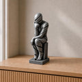 Unendlicher Gedanke – abstrakte Denker-Skulptur | handbemalt | Made in Germany FehnFactory