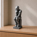 Unendlicher Gedanke – abstrakte Denker-Skulptur | handbemalt | Made in Germany FehnFactory