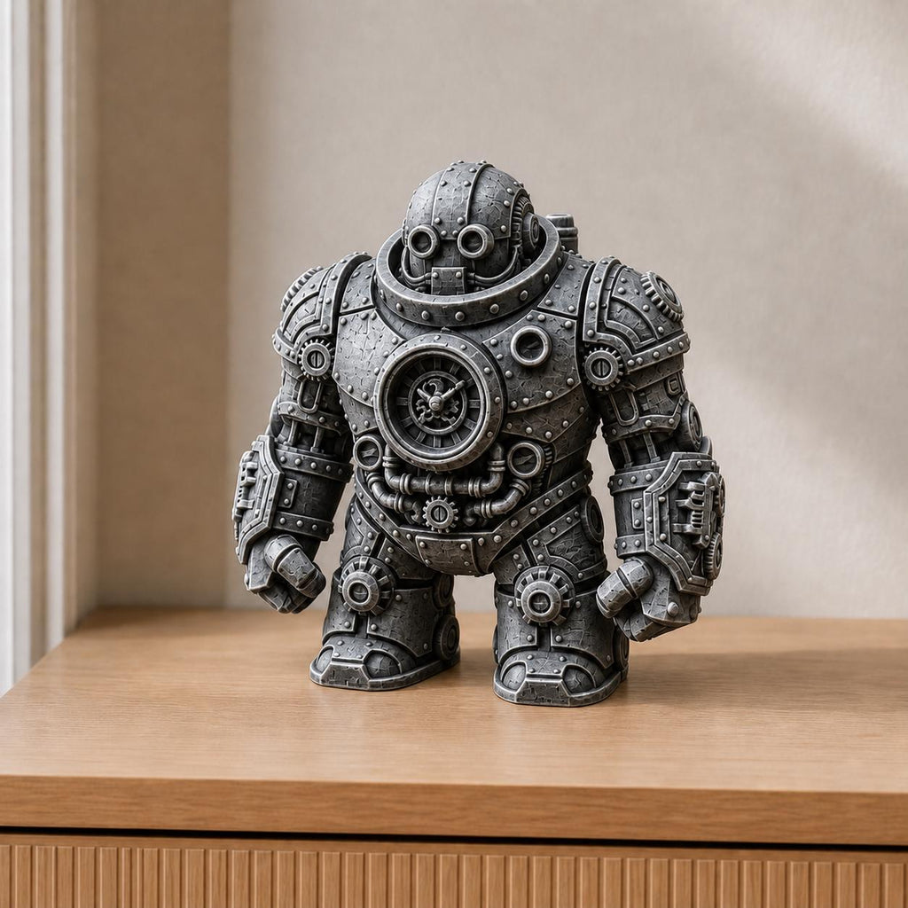 Gear Titan – massive Steampunk-Roboterfigur | handbemalt | Made in Germany FehnFactory