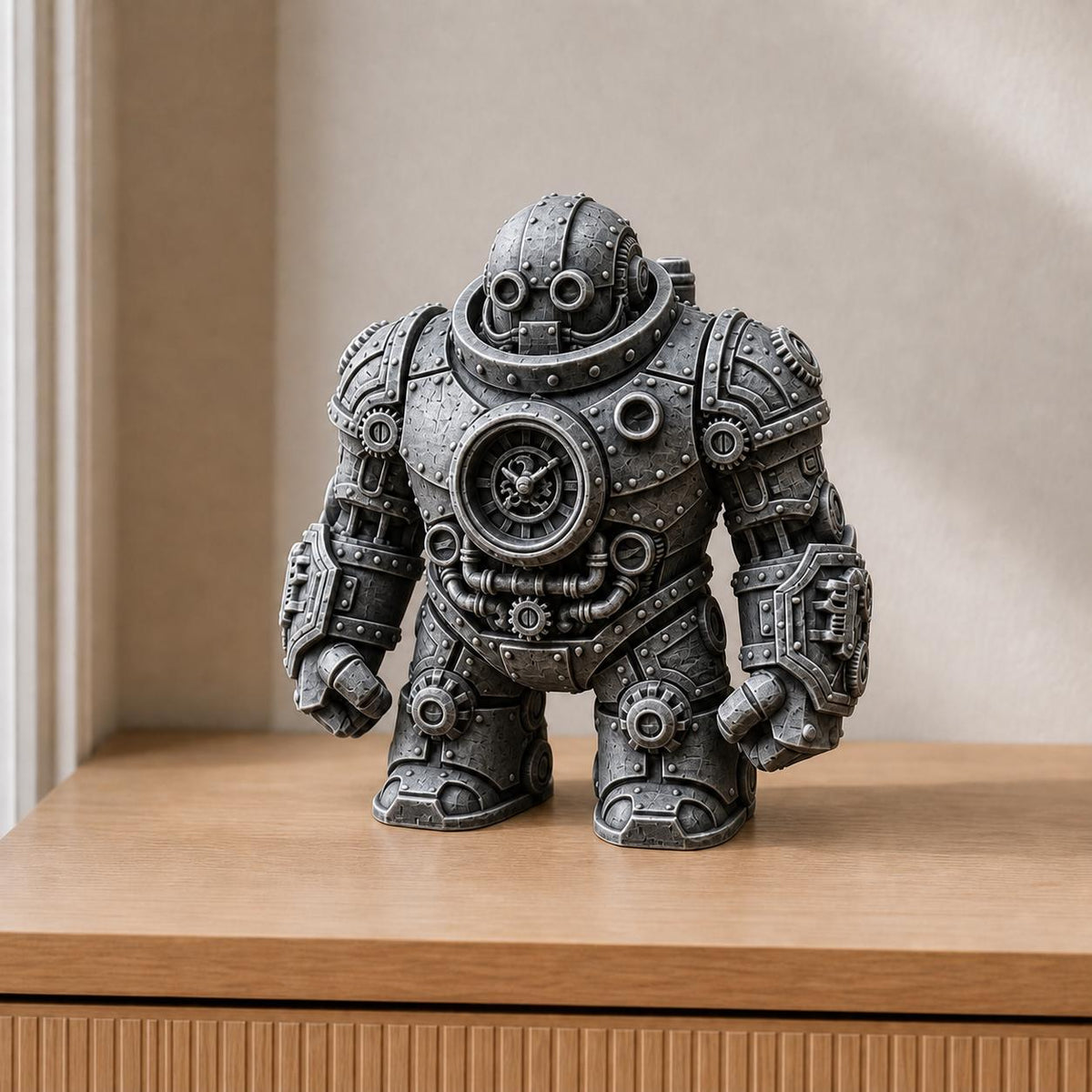 Gear Titan – massive Steampunk-Roboterfigur | handbemalt | Made in Germany FehnFactory