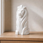 Modern-Deco-Löwe – geometrische Löwenskulptur | handbemalt | Made in Germany FehnFactory