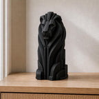 Modern-Deco-Löwe – geometrische Löwenskulptur | handbemalt | Made in Germany FehnFactory