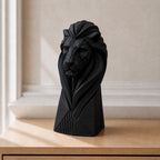 Geometrischer König – moderne Löwen-Skulptur | handbemalt | Made in Germany FehnFactory
