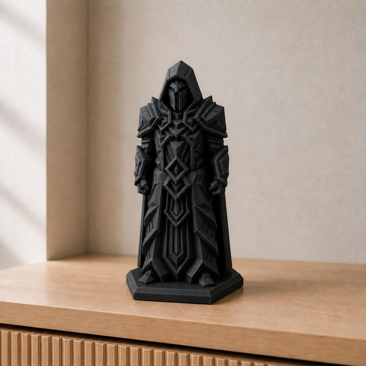 Dunkler Meisterkrieger – Fantasy-Ritter-Skulptur | handbemalt | Made in Germany FehnFactory
