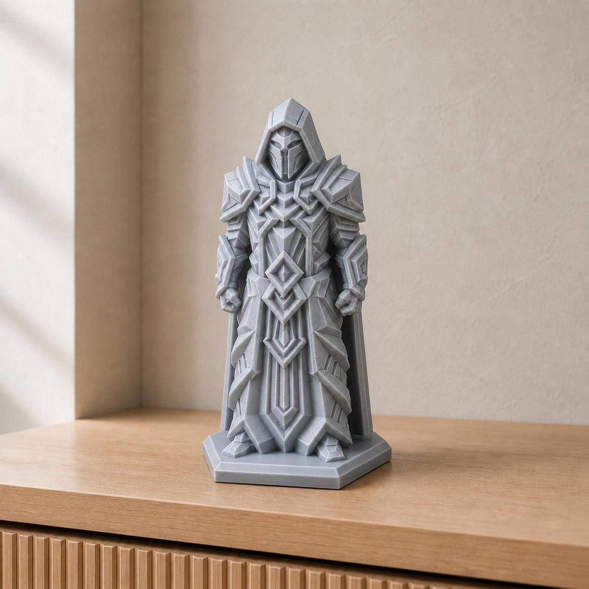 Dunkler Meisterkrieger – Fantasy-Ritter-Skulptur | handbemalt | Made in Germany FehnFactory