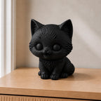 Niedliches Kätzchen – Katzen-Skulptur | handbemalt | Made in Germany FehnFactory
