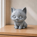 Niedliches Kätzchen – Katzen-Skulptur | handbemalt | Made in Germany FehnFactory