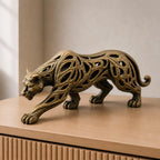 Abstrakter Panther – moderne Raubkatzen-Skulptur | handbemalt | Made in Germany FehnFactory