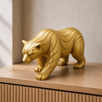 Abstrakter Bär – moderne Tier-Skulptur | handbemalt | Made in Germany FehnFactory