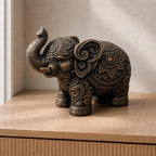 Ornament-Elefant – detailreiche Skulptur | handbemalt | Made in Germany FehnFactory