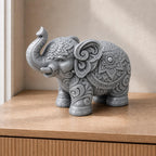 Ornament-Elefant – detailreiche Skulptur | handbemalt | Made in Germany FehnFactory
