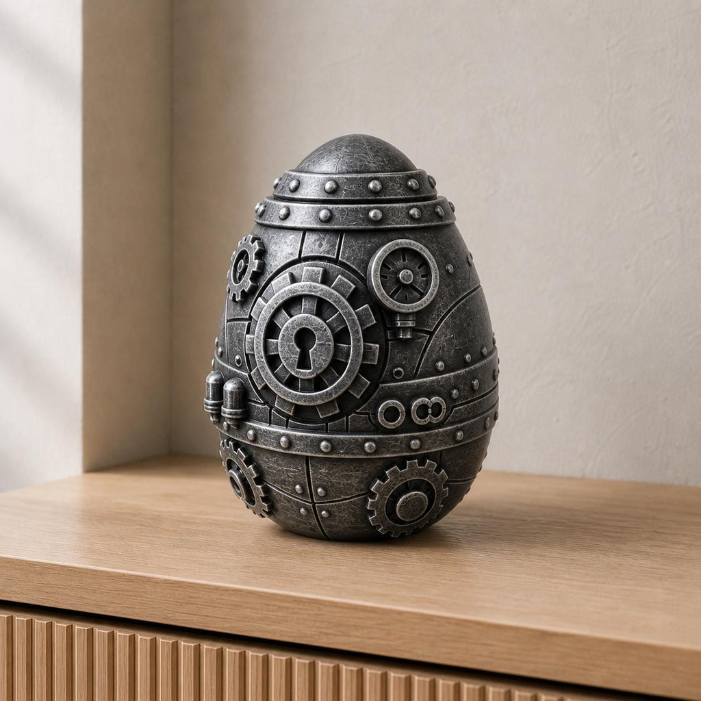 Steampunk-Osterei – detailreiche Deko-Skulptur | handbemalt | Made in Germany FehnFactory
