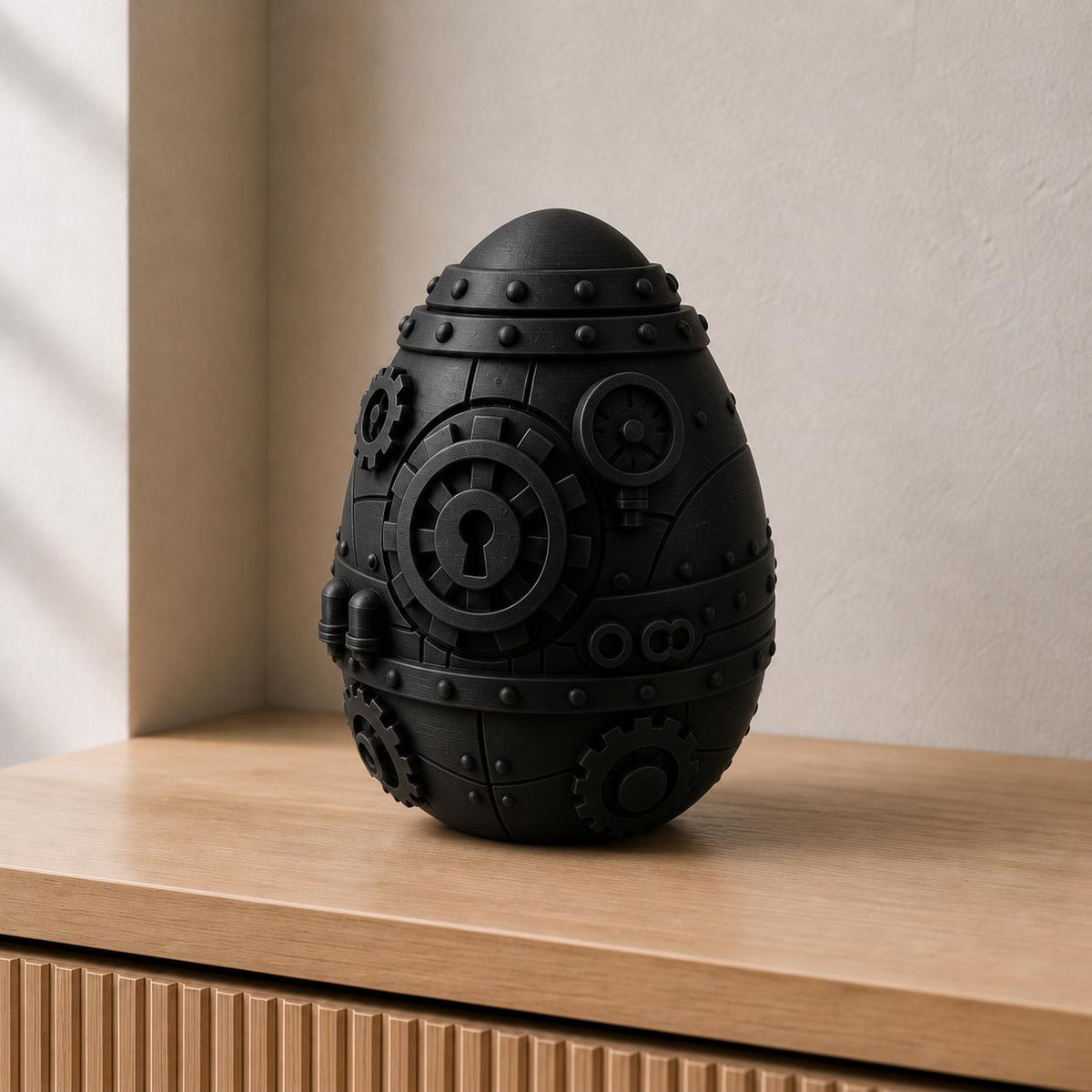 Steampunk-Osterei – detailreiche Deko-Skulptur | handbemalt | Made in Germany FehnFactory