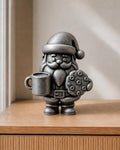 Weihnachtsmann mit Kakao & Keks – Weihnachtsfigur | handbemalt | Made in Germany FehnFactory