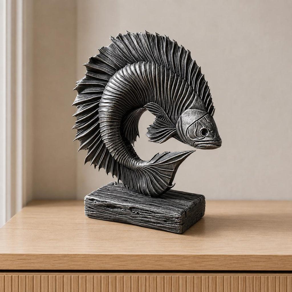 Betta Spirit – Kampffisch-Skulptur mit fließenden Flossen | handbemalt oder gedruckt | Made in Germany FehnFactory