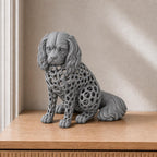 Cavalier King Charles Spaniel in Voronoi-Optik – Hundeskulptur | Made in Germany FehnFactory