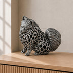 Pomeranian (Zwergspitz) in Voronoi-Optik – Hundeskulptur | Made in Germany FehnFactory