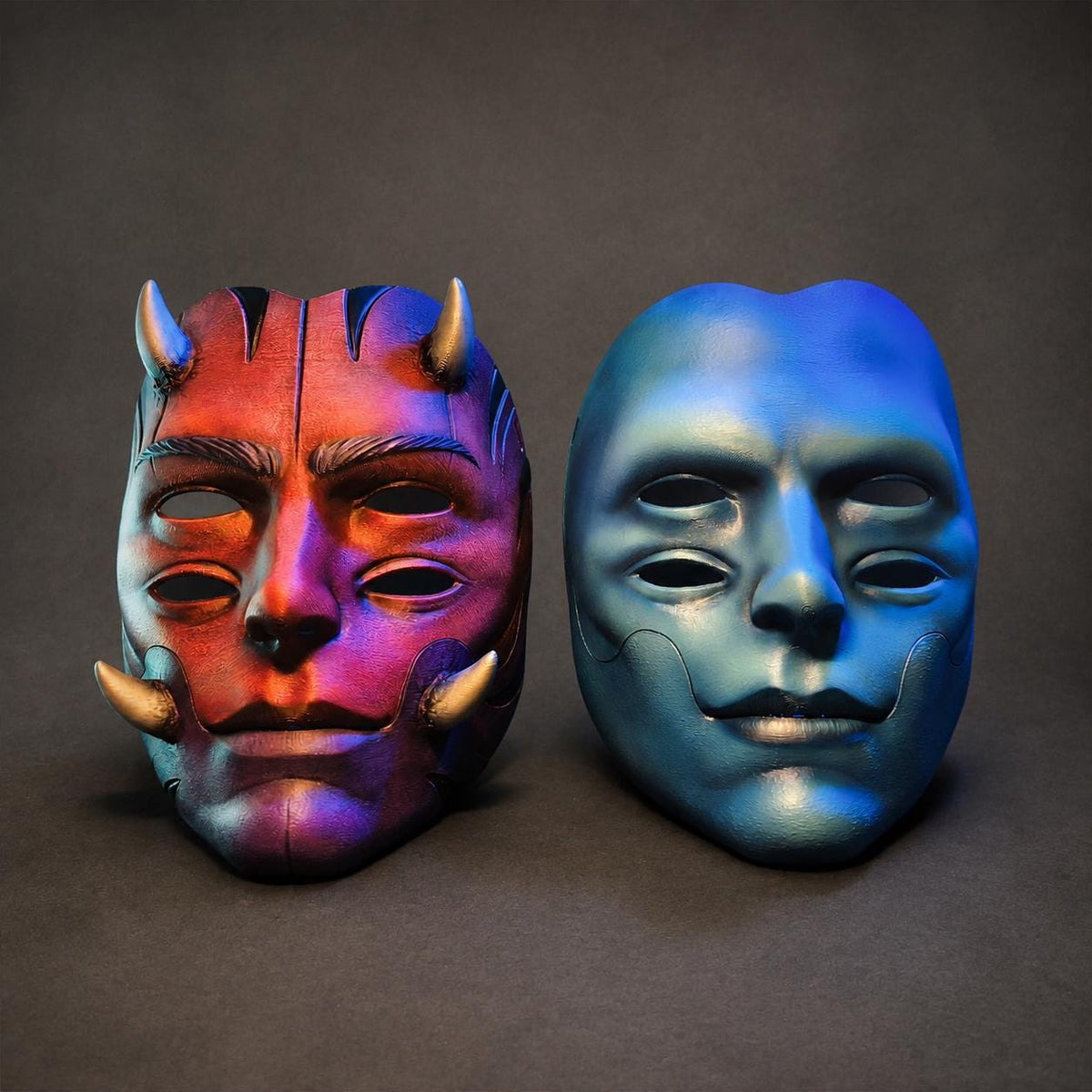 Argos Maske – tragbare Vier-Augen-Cosplay-Maske mit beweglichem Kiefer | 2 Ausführungen | Made in Germany FehnFactory