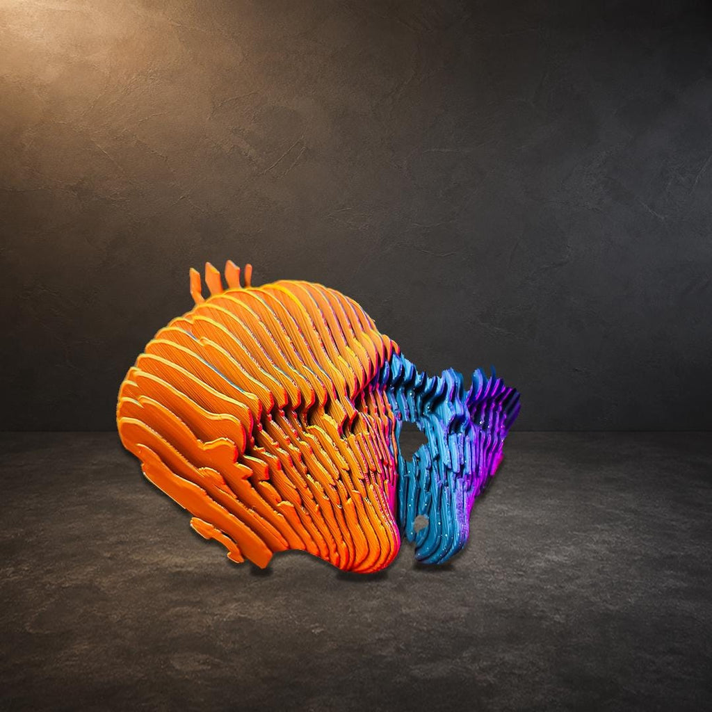 Quantum Pumpkin – flexible Kürbis-Skulptur | 2 feste Originalfarben | Pipe Cox | Made in Germany FehnFactory