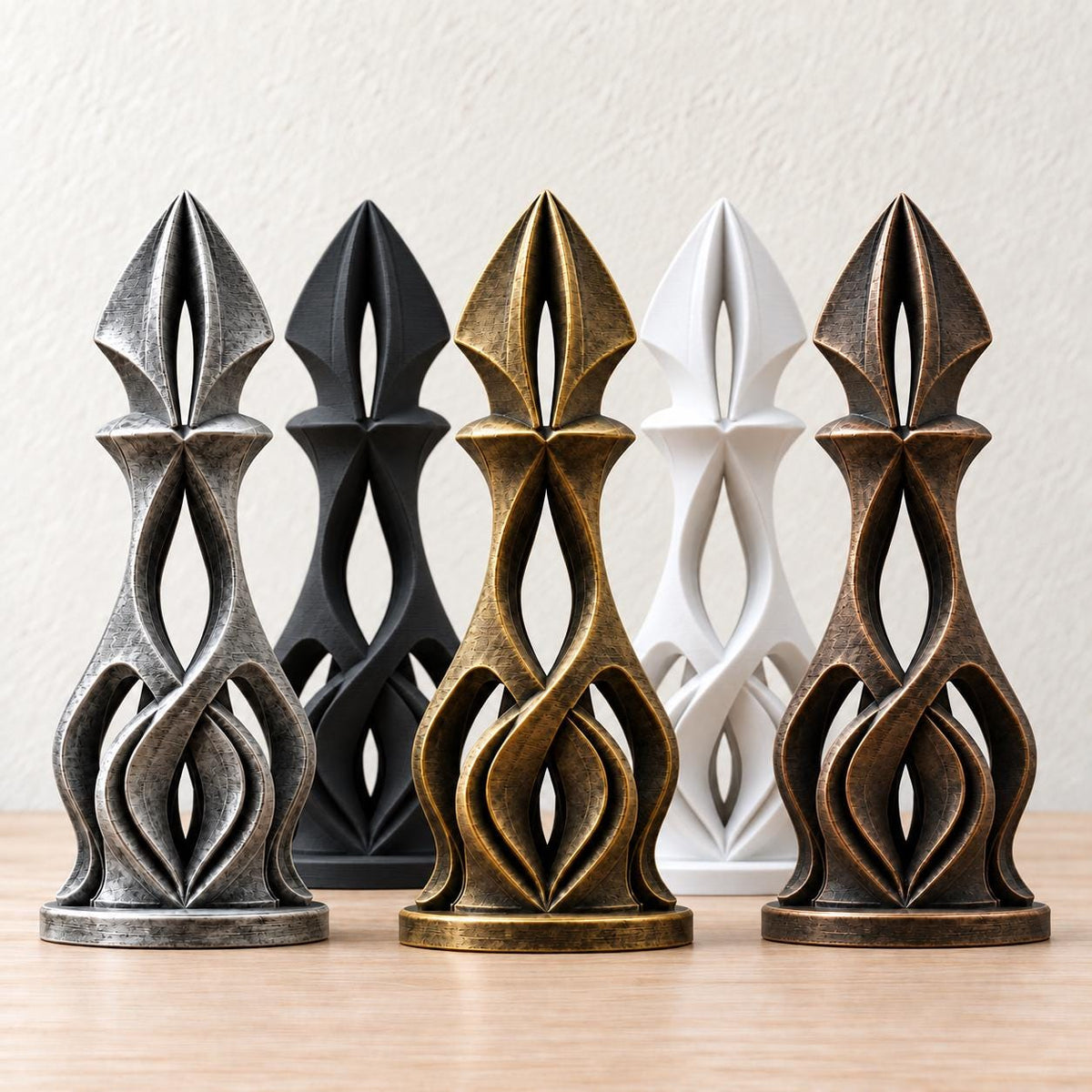 Pulse – abstrakte Design-Skulptur | geometrische Wohnraum-Deko | Made in Germany FehnFactory