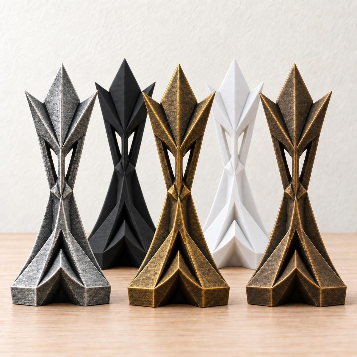Link – abstrakte Design-Skulptur | geometrische Wohnraum-Deko | Made in Germany FehnFactory