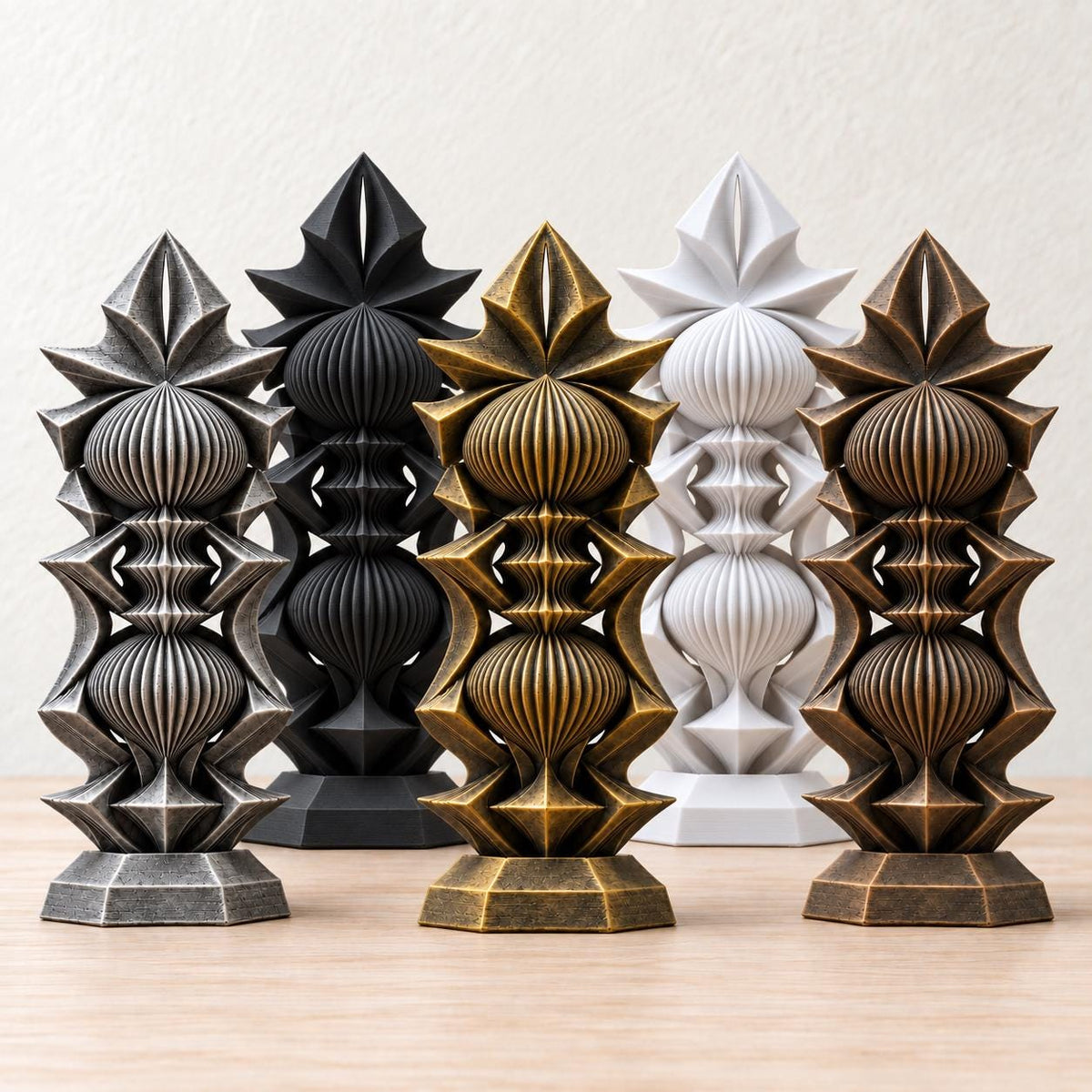 Mesh – abstrakte Design-Skulptur | geometrische Wohnraum-Deko | Made in Germany FehnFactory