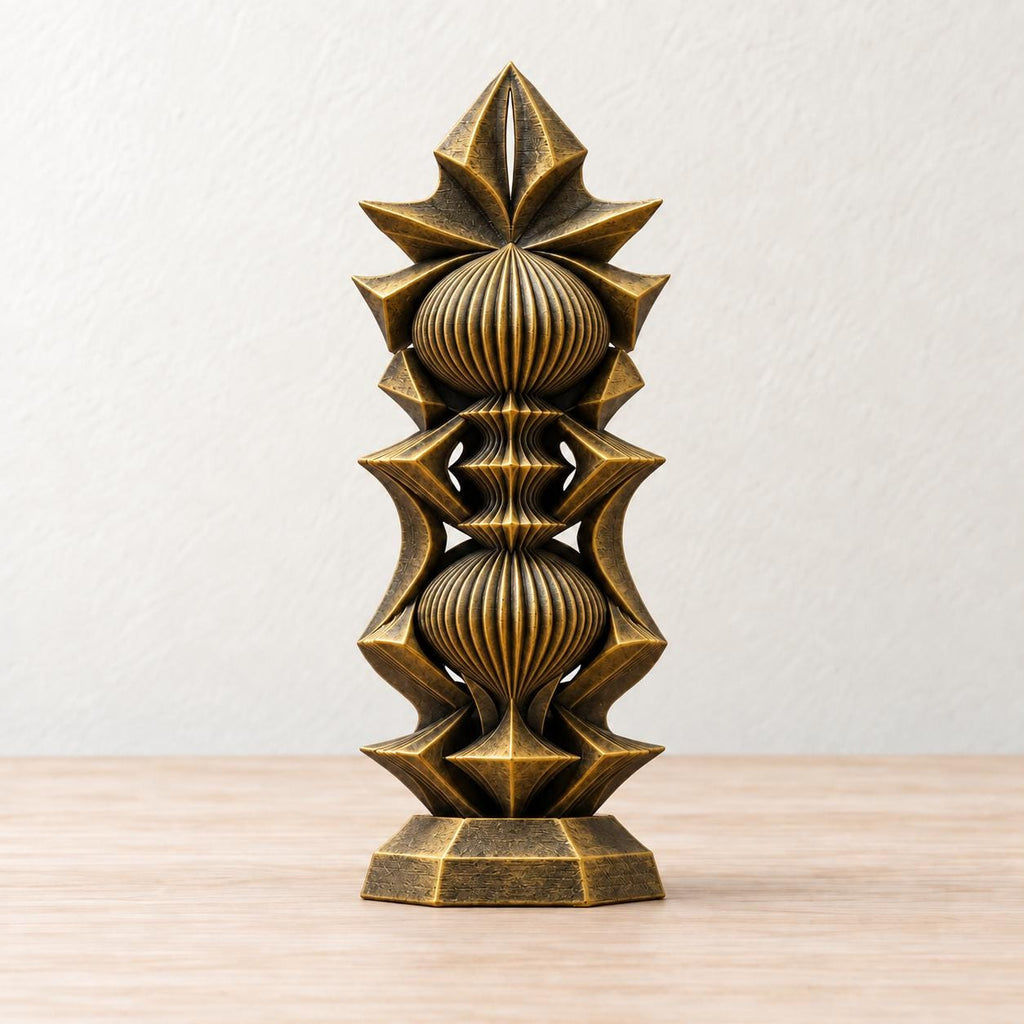 Mesh – abstrakte Design-Skulptur | geometrische Wohnraum-Deko | Made in Germany FehnFactory