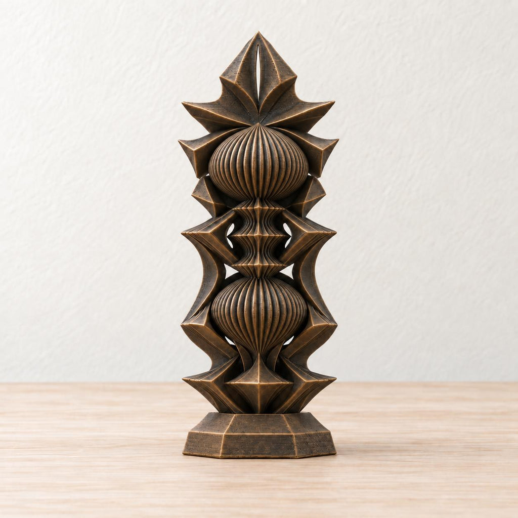 Mesh – abstrakte Design-Skulptur | geometrische Wohnraum-Deko | Made in Germany FehnFactory
