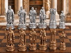 Philosophen-Schachfigurenset – komplett 32-teilig | Antikes Griechenland | 3 Größen & 12 Farbpaare | Made in Germany FehnFactory