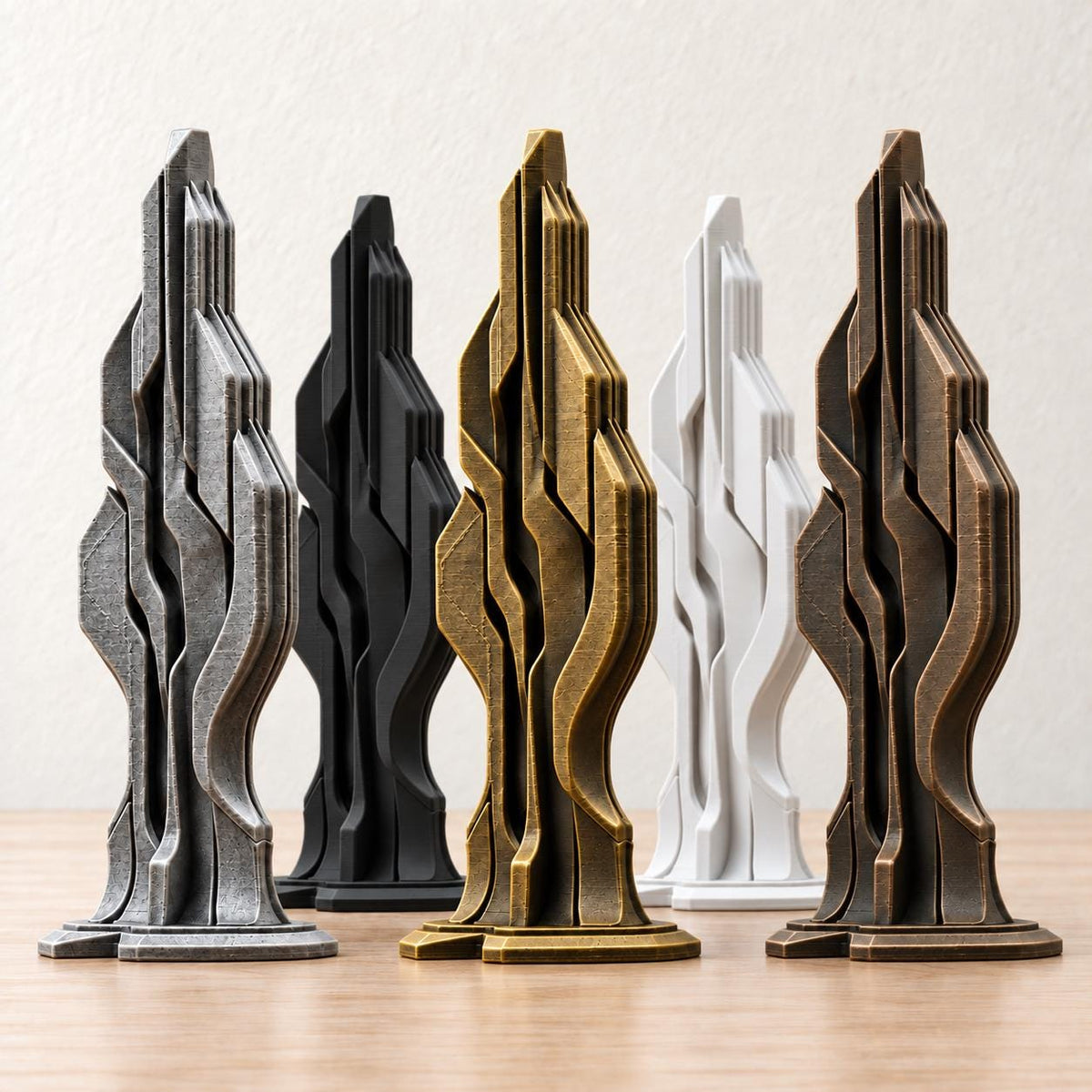 Ascend – abstrakte Design-Skulptur | geometrische Wohnraum-Deko | Made in Germany FehnFactory