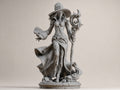 Fantasy-Hexe mit Zauberstab – Magierin-Skulptur FehnFactory